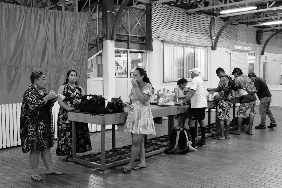 Noir et blanc ce matin à l’embarquement de l’Aranu - Photo 11